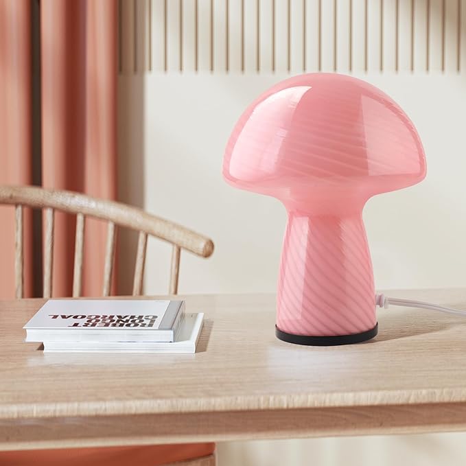 Mushroom Lamp - Coral