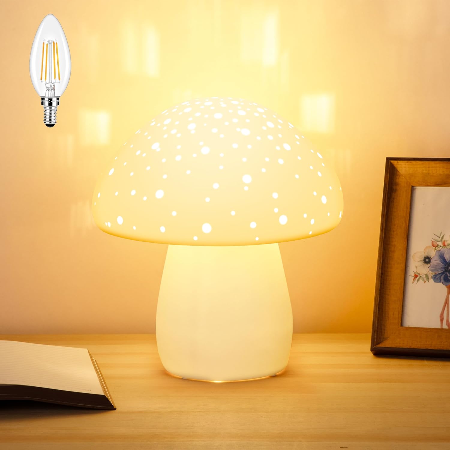 Mushroom Lamp - Ceramic