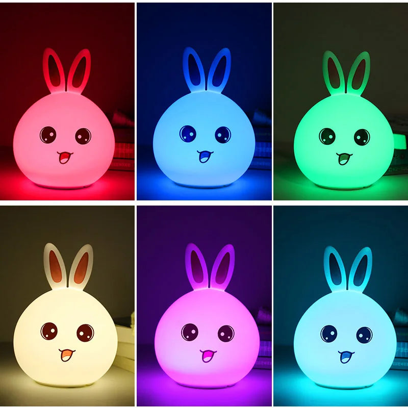Bedside Lamp - Multicolored and Vocal Rabbit