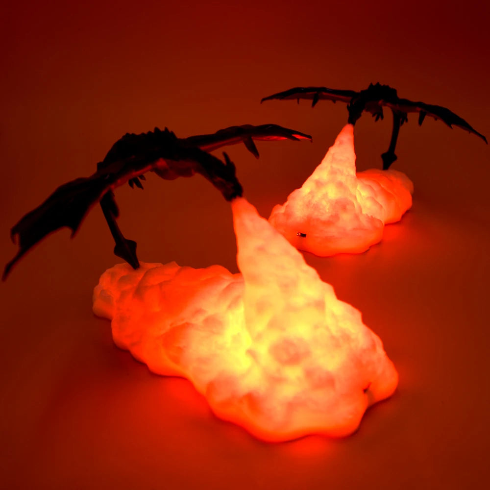 Bedside Lamp - Dragon Fire