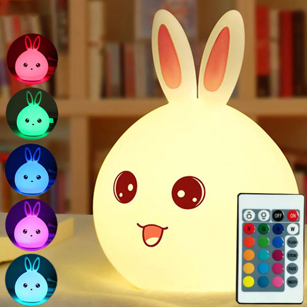 Bedside Lamp - Multicolored and Vocal Rabbit