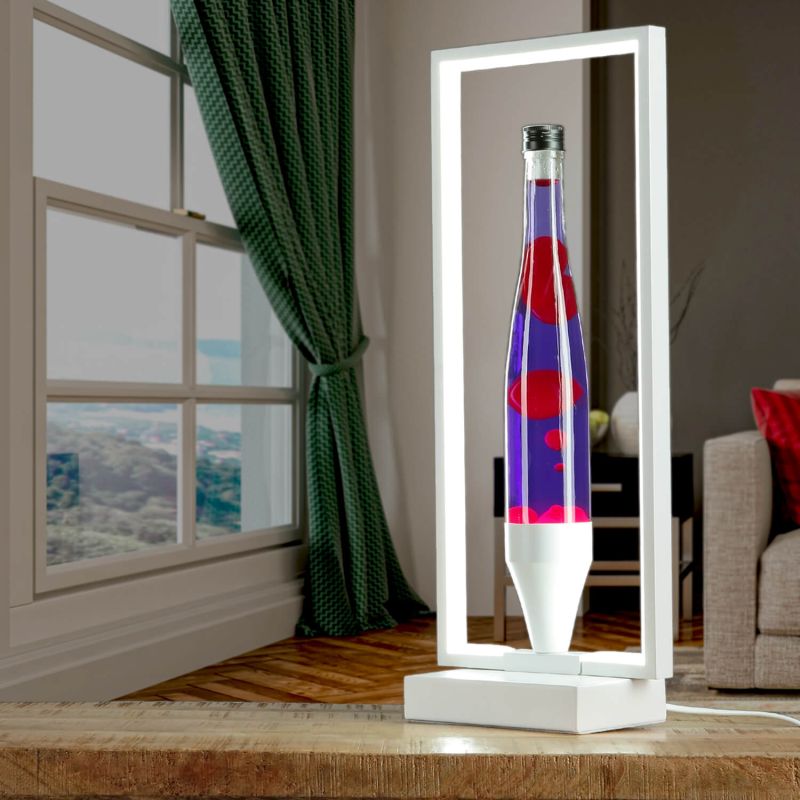 Giant Red and Purple Lava Lamp - Hourglass