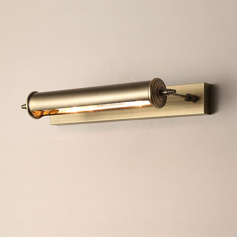 Luminaire design vintage cylindrique couleur bronze