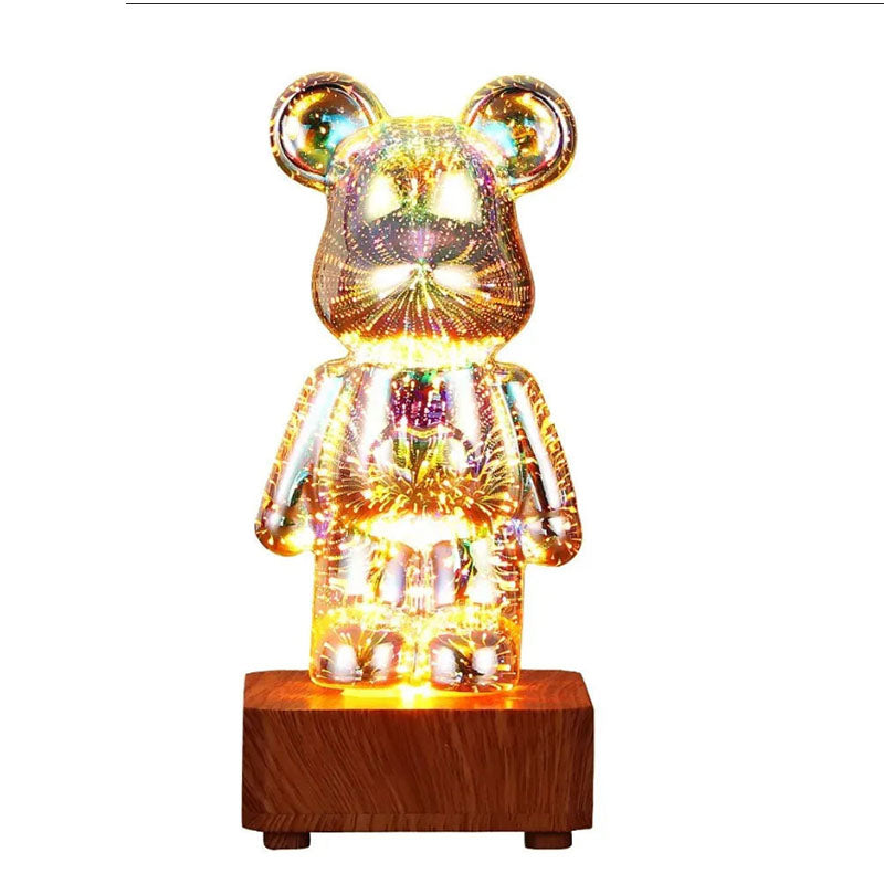 Original Bedside Lamp - The Multicolored Luminous Bear