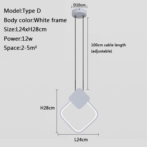 Suspension Luminaire - Astra - Blanc-L24xH28cm / Blanc Chaud