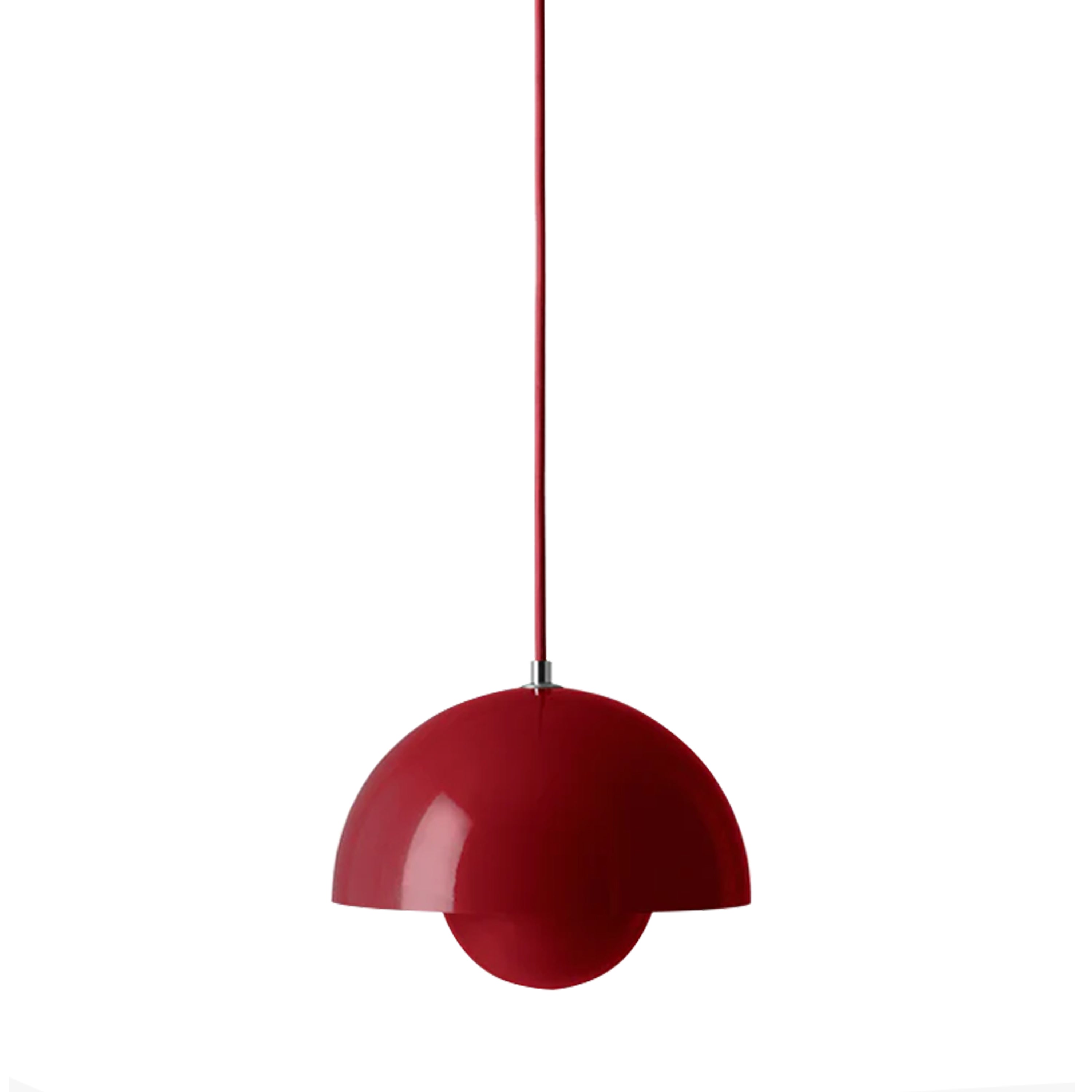 Mushroom Pendant Lamp - Oslo Red